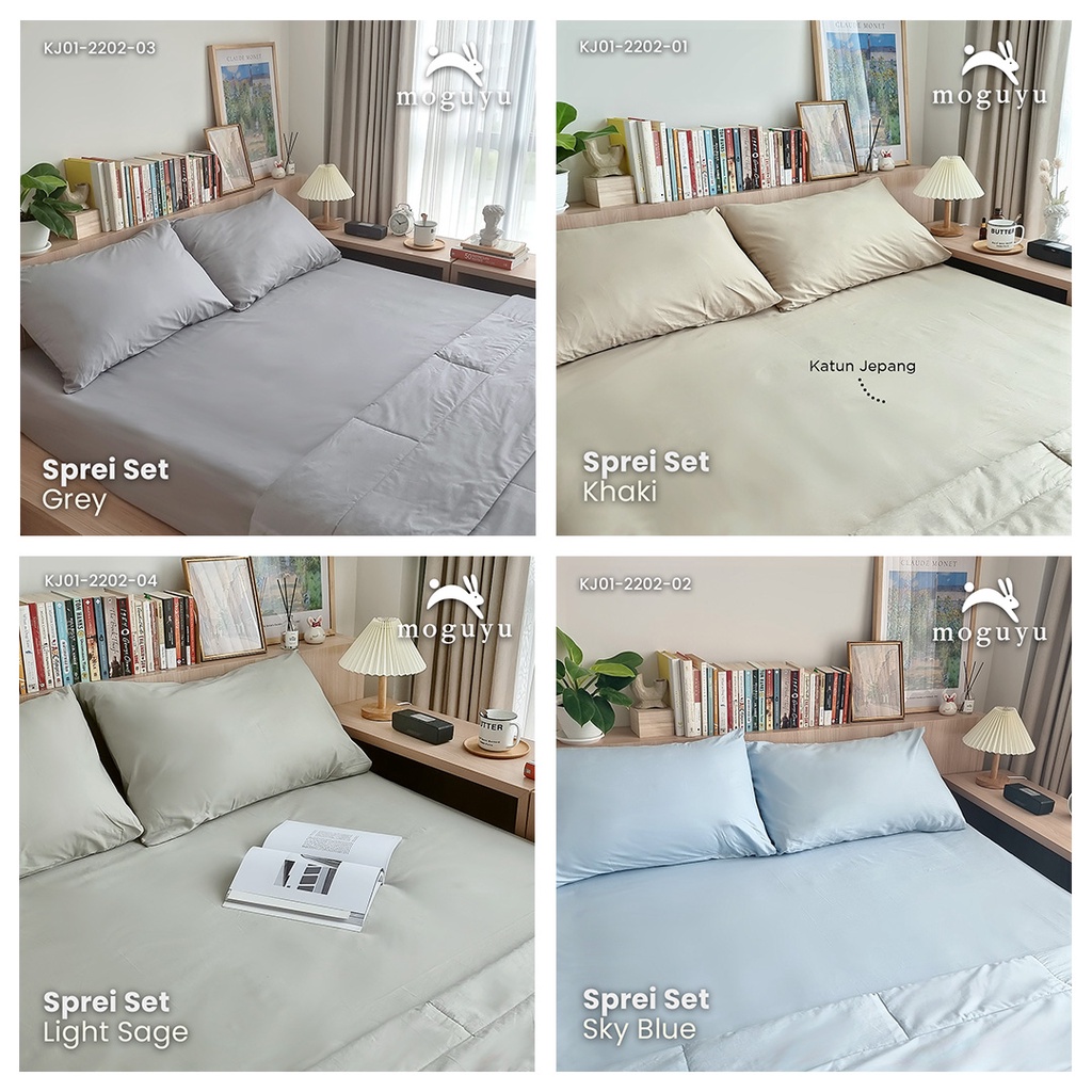 Sprei Set Katun Jepang - Ukr 90, 100 dan 120x200 - Seri 01