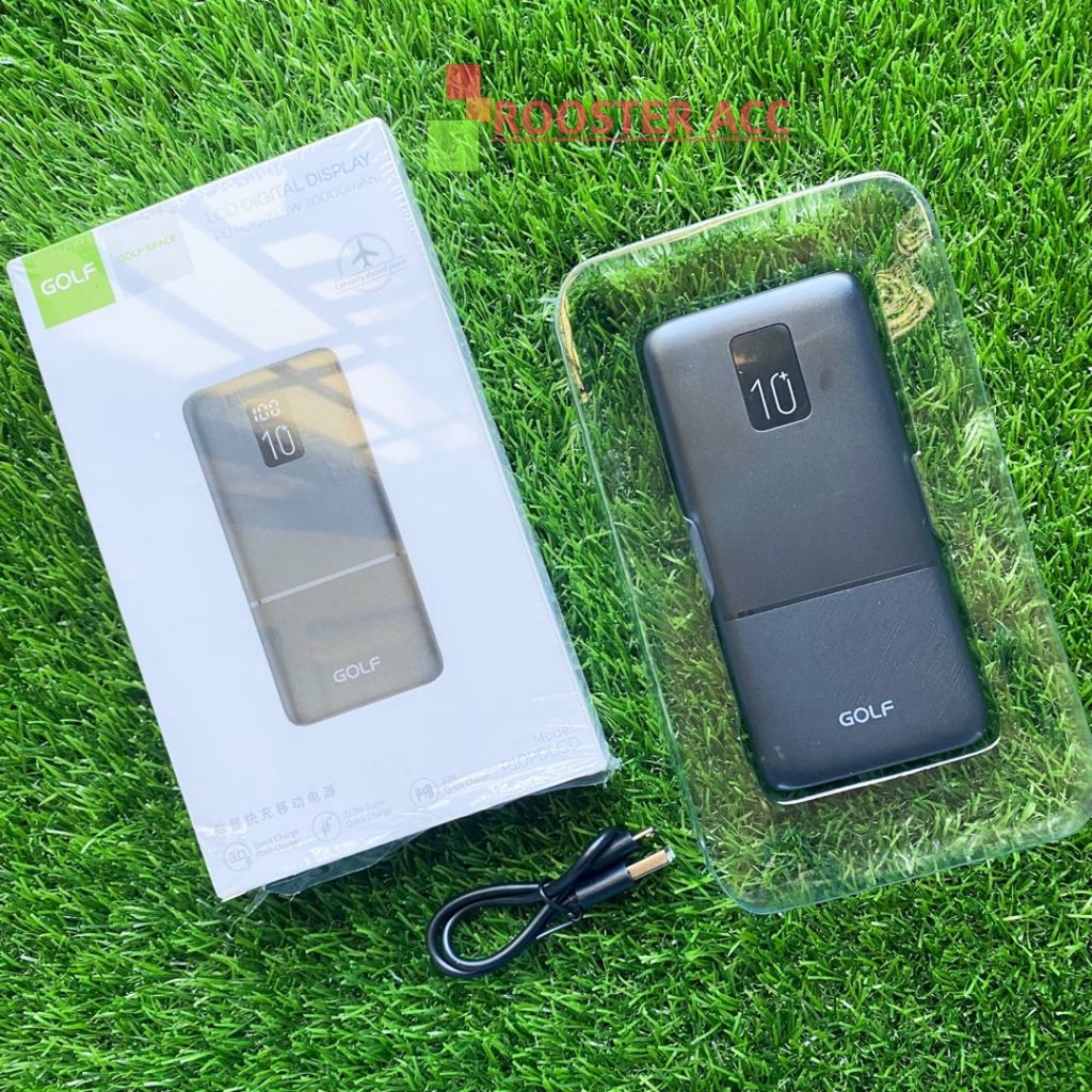 POWERBANK GOLF P10 LCD PD + QC 10000MAH