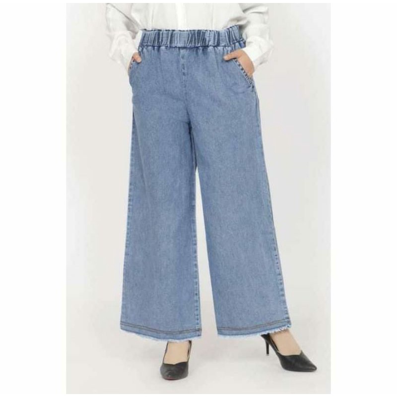 celana kulot polos rawis - Celana kulot rawis jumbo - kulot jeans rawis - kulot jeans wanita terbaru