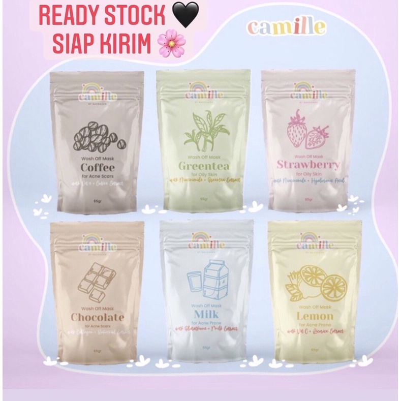 [READY] Masker dan Body scrub Camille beauty Viral BPOM 25gr!! Siap kirim
