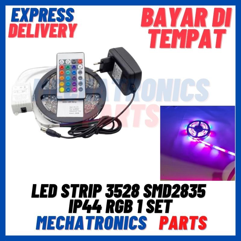 [DSP-9188] LED STRIP 3528 SMD 2835 IP44 RGB+ REMOTE + ADAPTOR + MODUL SET