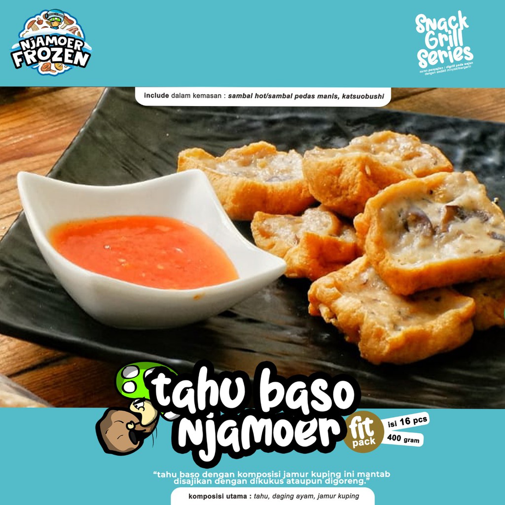 

TAHU BASO NJAMOER (16pcs) ( Jamur Kuping )