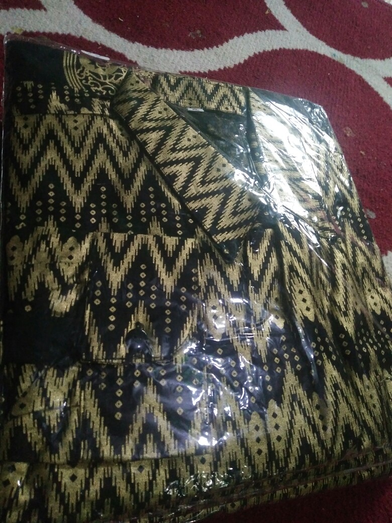 Batik Couple Keluarga Sania Ruffle Ori Ndoro Jowi Dnt Motif Wayang Tenun Sutra Tulis Size M L Xl Xxl