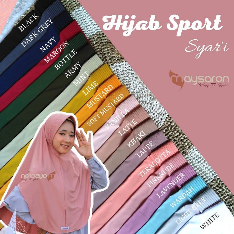 HIJAB SPORT // HIJAB SYAR'I // MAYSARON