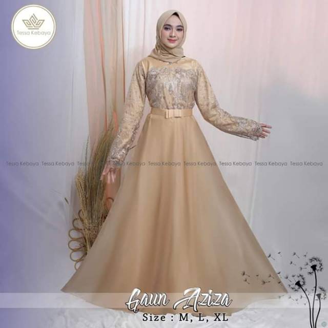 Gaun Pesta Mewah weziza Series Original Brand Tessa Kebaya