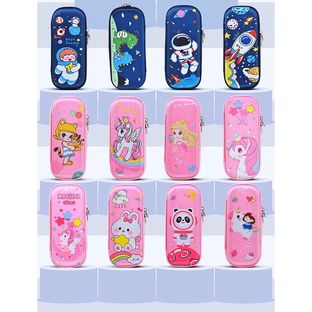 Kotak Pensil HardCase / Tempat Pensil WaterProof / Kotak Pensil Anak Lucu