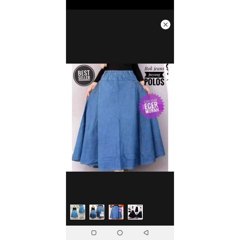 Rok jeans jumbo mayung