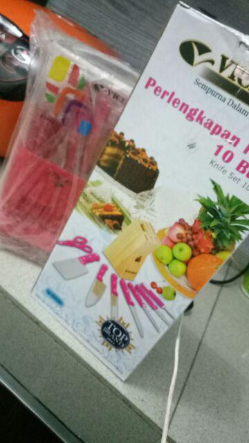 Pisau Set Vicenza V920k - Pisau Dapur Aneka Warna Berkualitas Original Vicenza