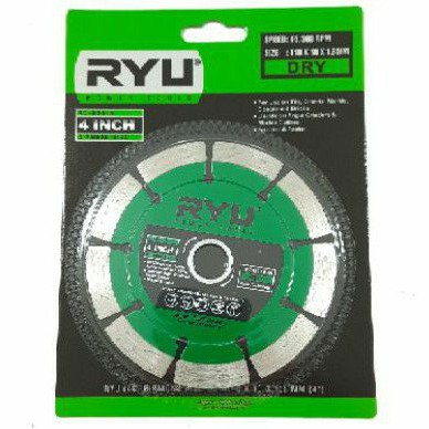 Mata Gerinda Pisau Potong Keramik RYU Granit Kering 4&quot; (inch) (G76)