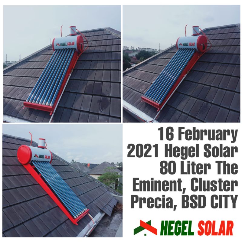 Pemanas Air Tenaga Surya Hegel Solar 80 Liter