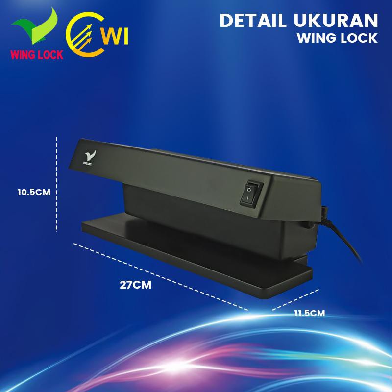 Money Detector Alat Deteksi Uang Palsu Wing Lock WL-103