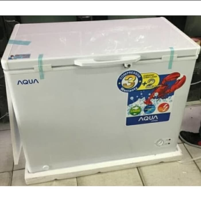 Chest Freezer AQUA AQF 200 W 200 Liter Low Watt Garansi 7 TH
