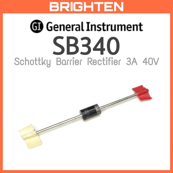 GI Schottky Barrier Rectifier SB340 Dioda Schottky 3A 40V