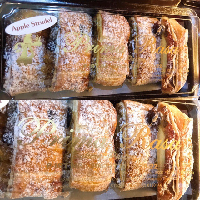 

READY JAKARTA 12 OCT 2024 - APPLE STRUDLE PASTRY PRIMA RASA BANDUNG ENAK LEGIT BEST SELLER SALE PROMO KEKINIAN CNY IMLEK BROWNIS