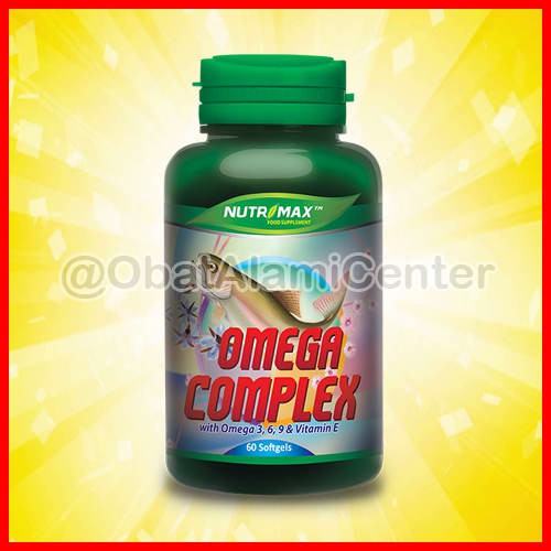 Nutrimax Omega Complex With Omega3,6,9 & Vitamin E Isi 60 Minyak Ikan Salmon Untuk Buat Jantung Otak