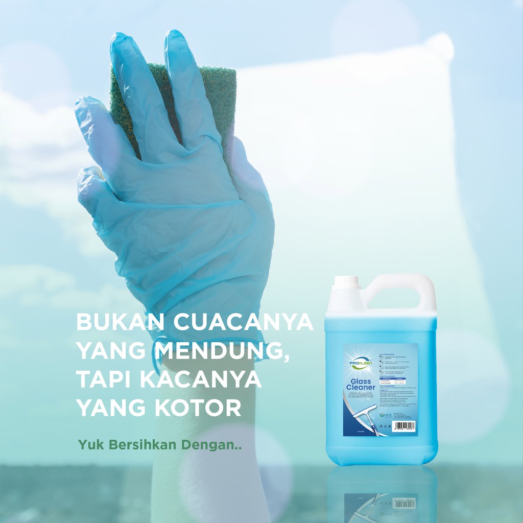 Pembersih Kaca Jendela GLASS CLEANER PROKLEEN 800mL (BONUS ISI 25%) KONSENTRAT