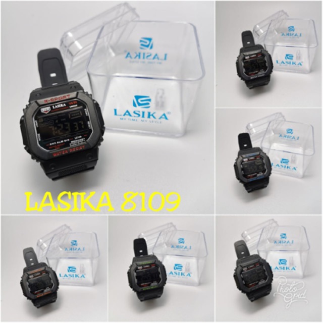 Jam Tangan Sporty Pria Wanita Rubber Tahan Air Lasika 8109