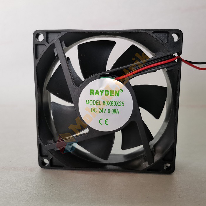 Kipas Pendingin Video Fan DC 24V 80x80x25 mm