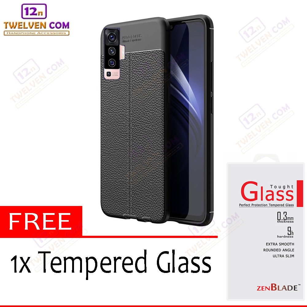 [FLASH SALE] Case Auto Focus Softcase Vivo X50 - Free Tempered Glass