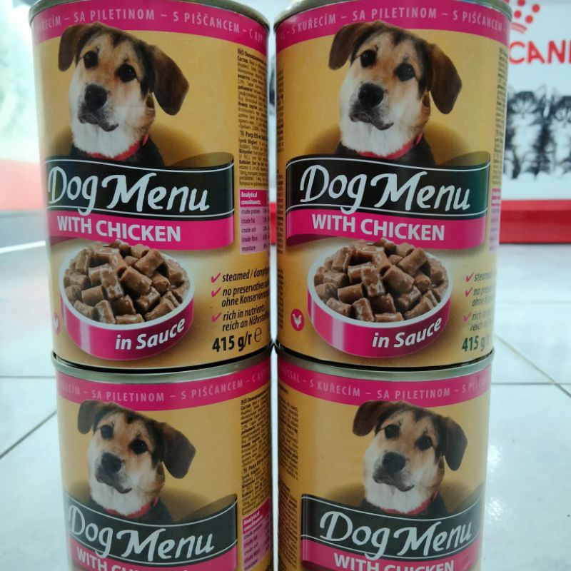 Dog menue kaleng with chiken 415gr