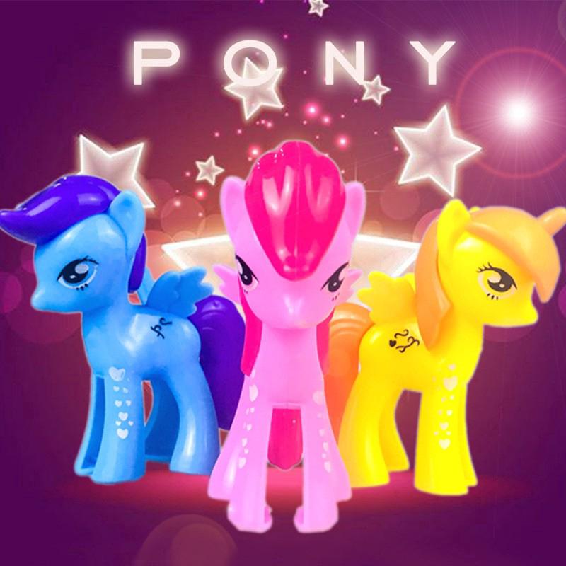 Little Pony Figure Beautiful Wings 6 pcs hiasan  kue  topper 