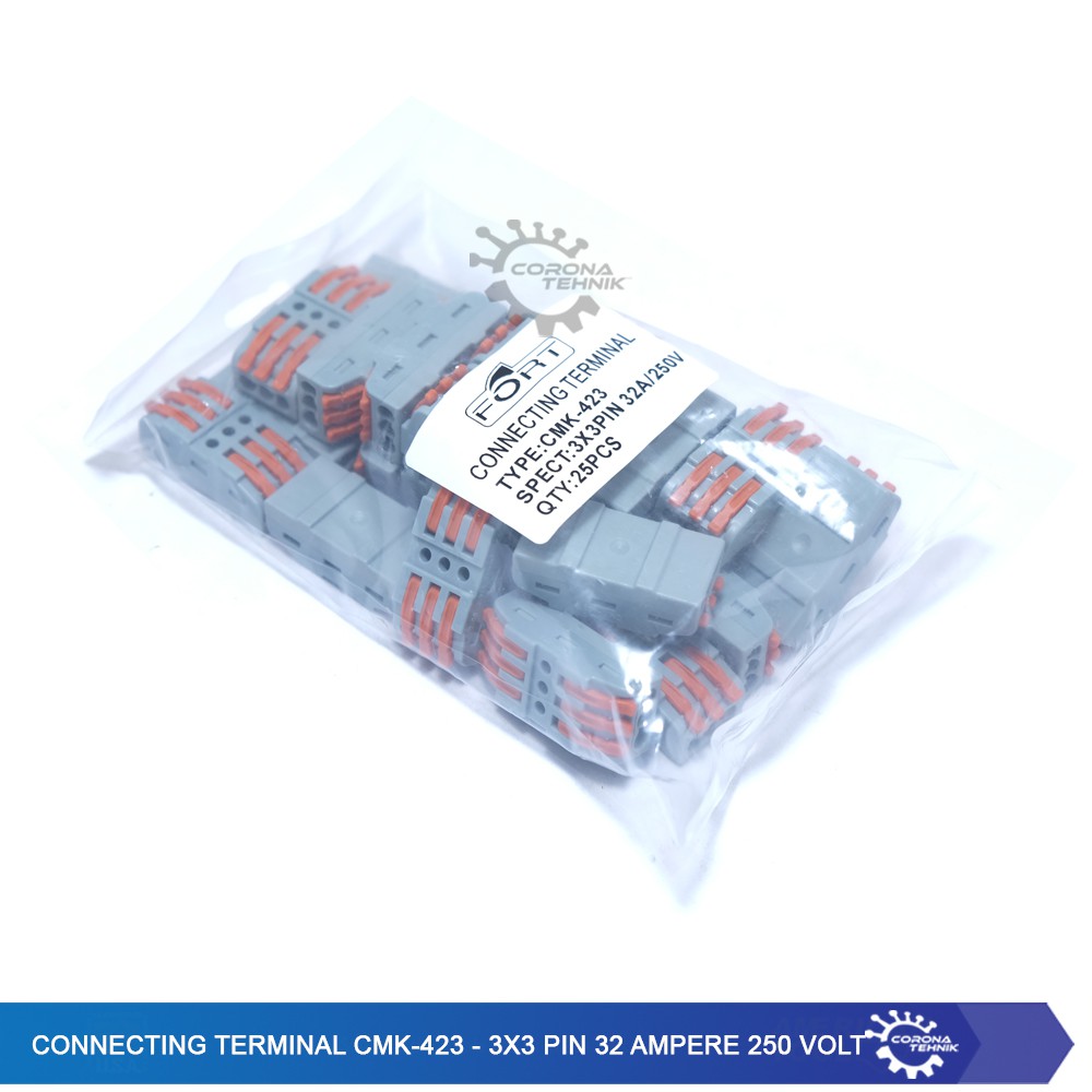 Connecting Terminal CMK-423 - 3x3 Pin - 32 Ampere 250 Volt