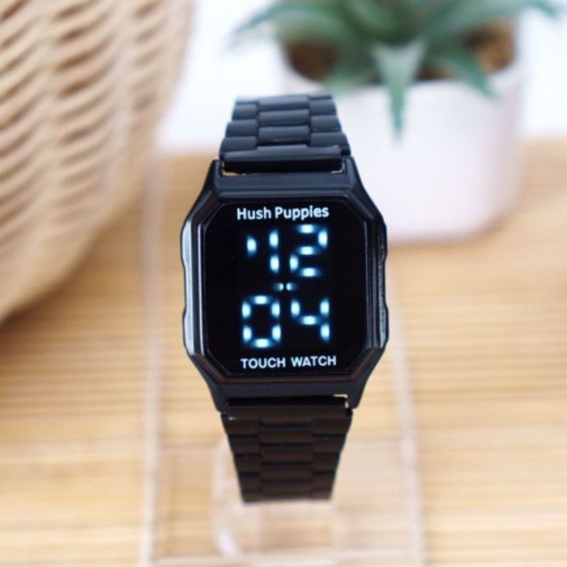 (Cod)Jam Tangan Wanita Hushpuppies Kota Touch Scren Strap Rantai/Stell(Dikirim Jakarta)