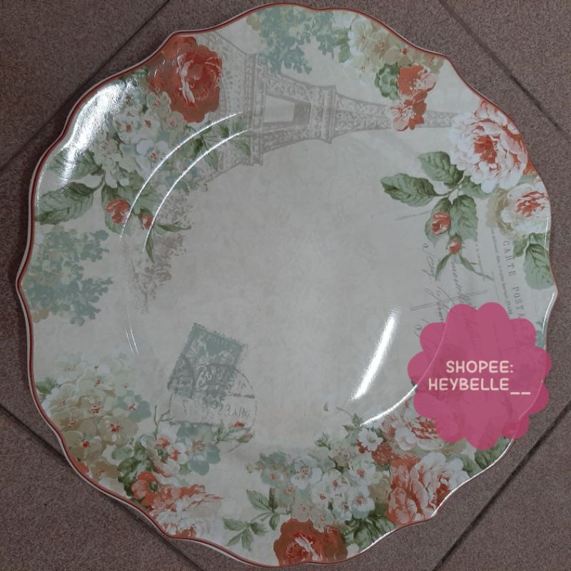 DINNER PLATE PARIS 27CM/PIRING MAKAN/PIRING SANGO/PIRING GEMES