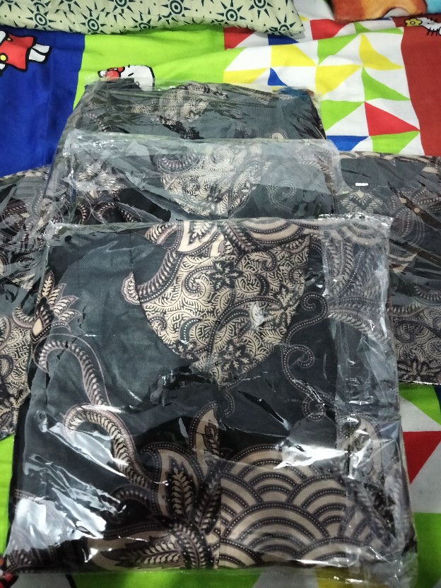 Batik Couple Gamis Couple Sriwedari Maxi Bumil / Busui Katun Halus Allsize Terbaru Termurah