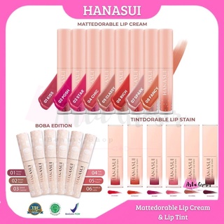 Image of HANASUI MATTEDORABLE LIPCREAM 1-16 shade, Boba Edition & Hanasui Liptint