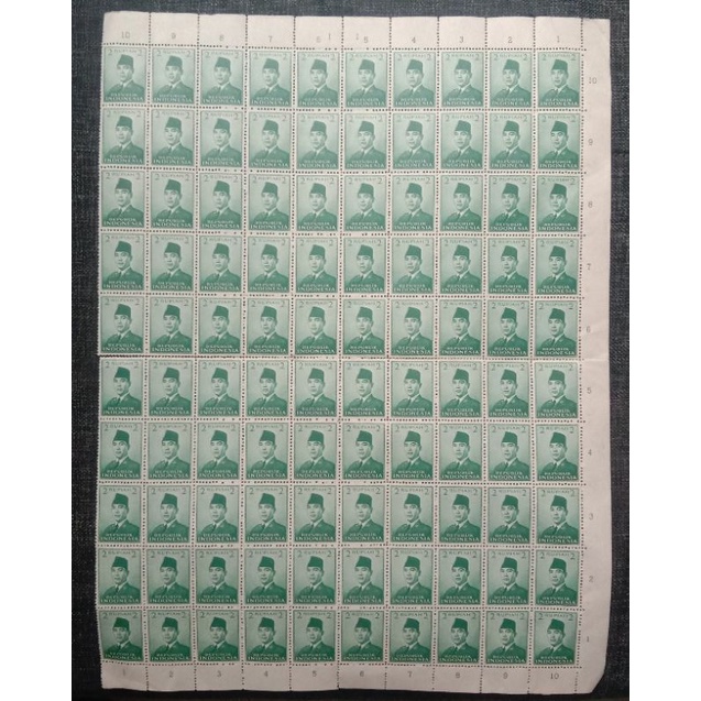 

full sheet perangko Sukarno