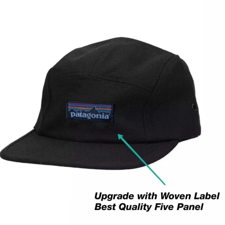 LIW.15Jn22a - 5 PANEL PATAGONIA | SKATE | GUNUNG | STUSSY | BLACK | HITAM | FIVE PANEL SNAPBACK | TO