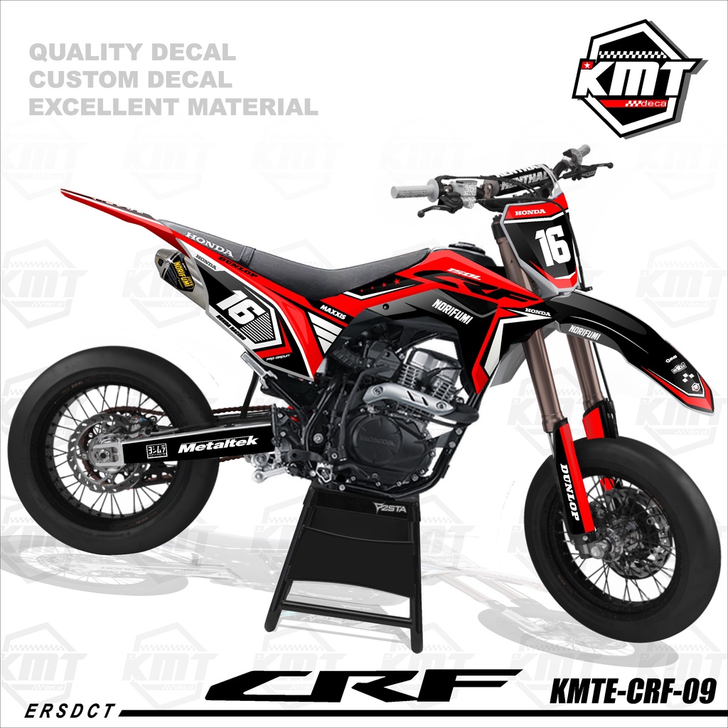 (COD) Decal CRF150L supermoto full body decal crf150 full body dekal crf 150 full body dekal crf 150
