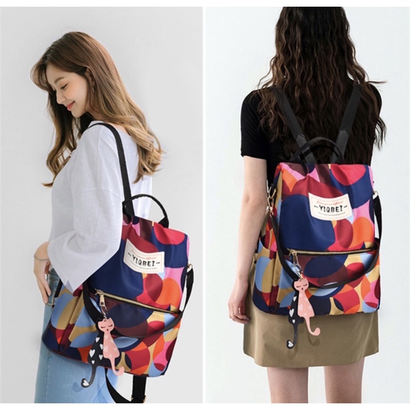 TAS WANITA 3126 - TAS RANSEL WANITA IMPORT MURAH RANSEL FASHION KOREA - E