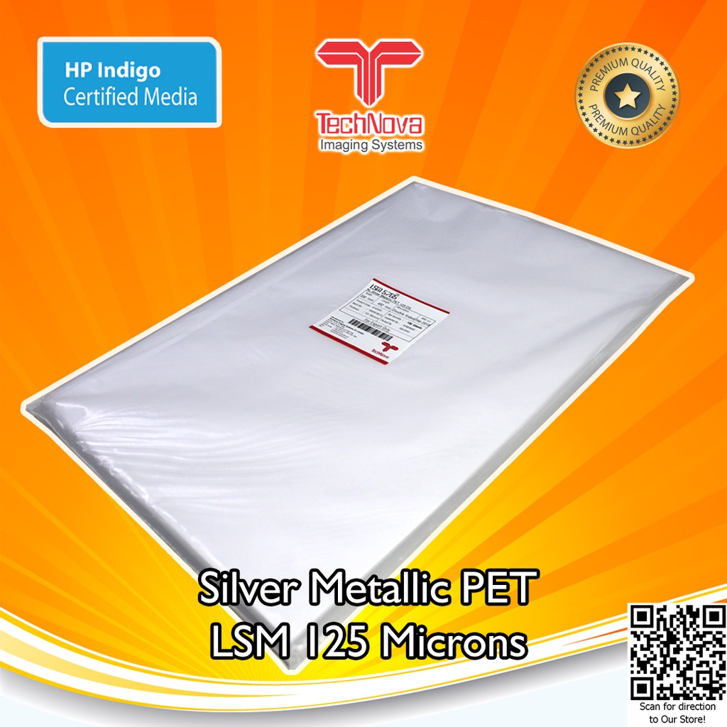 Technova Laser Silver Metalic 125 DS 175 gsm I 125 micron Ecer