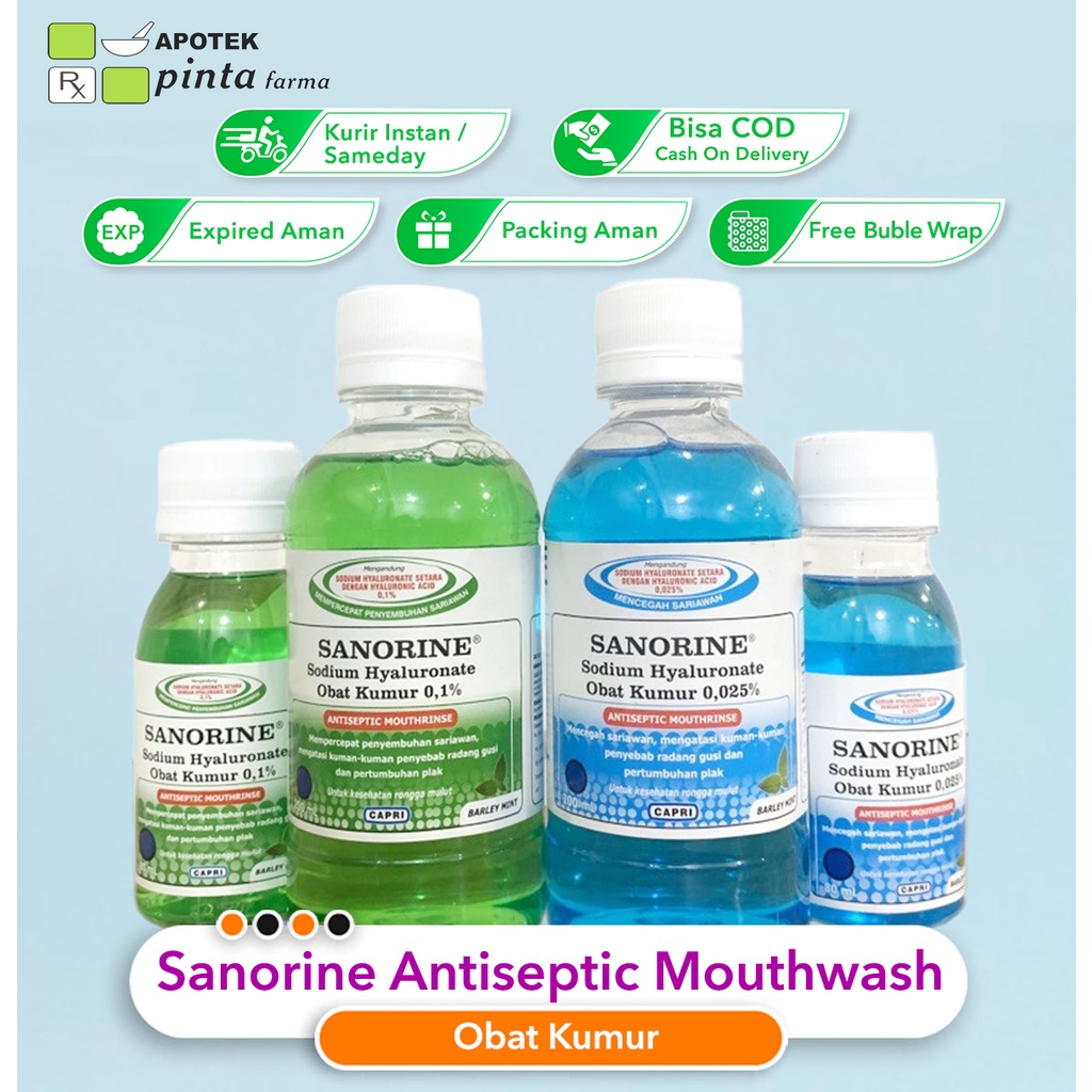 Sanorine Antiseptic Mouthwash Obat Kumur
