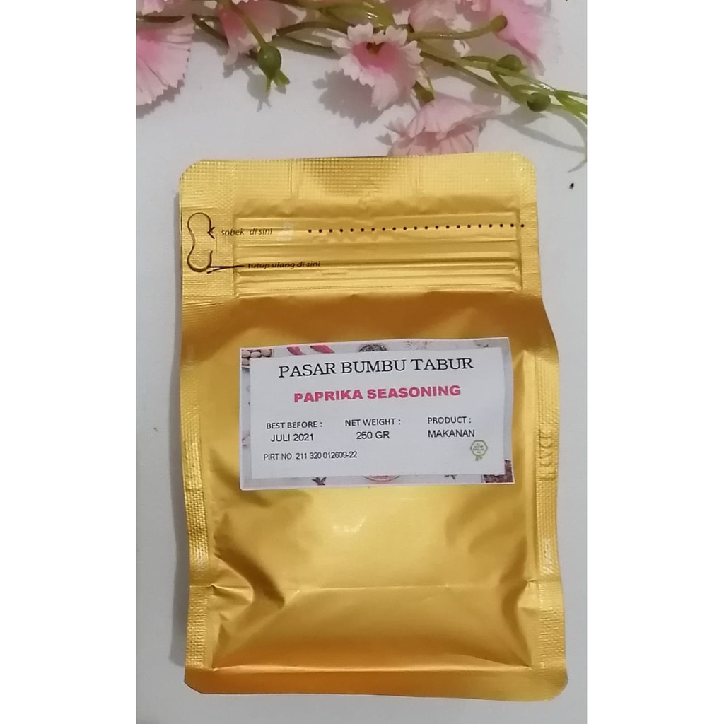 

BUMBU TABUR PAPRIKA SEASONING 250 GR BUBUK MAKANAN SERBAGUNA ENAK MURAH HALAL
