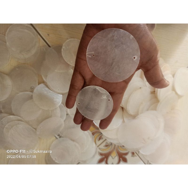 KULIT CANGKANG KERANG SIMPING /CAPIZ