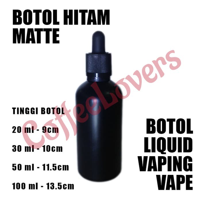 

Botol Hitam Matte 20ML Pipet Childproof