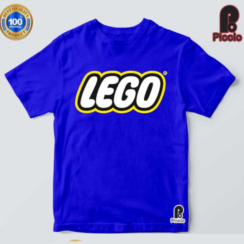 baju kaos anak logo lego bahan premium atasan