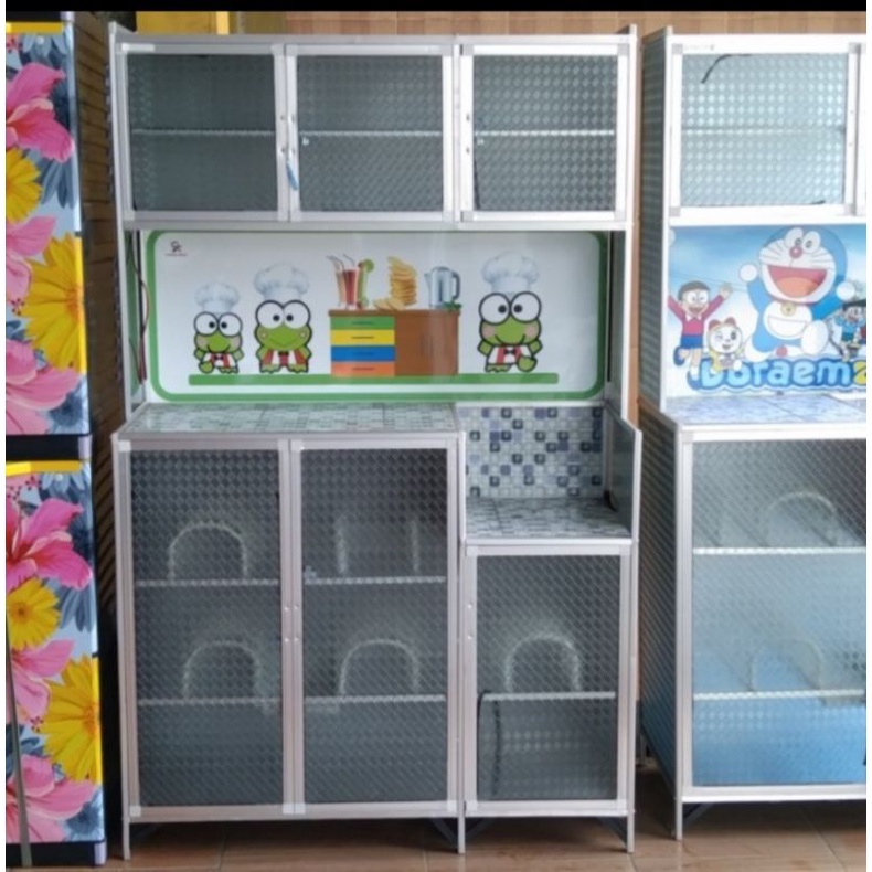 Rak piring kaca polos