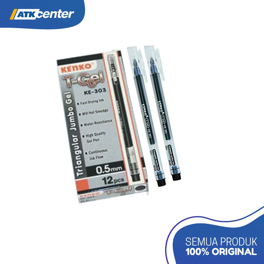 

GEL PEN KENKO KE-303 T-GEL HITAM