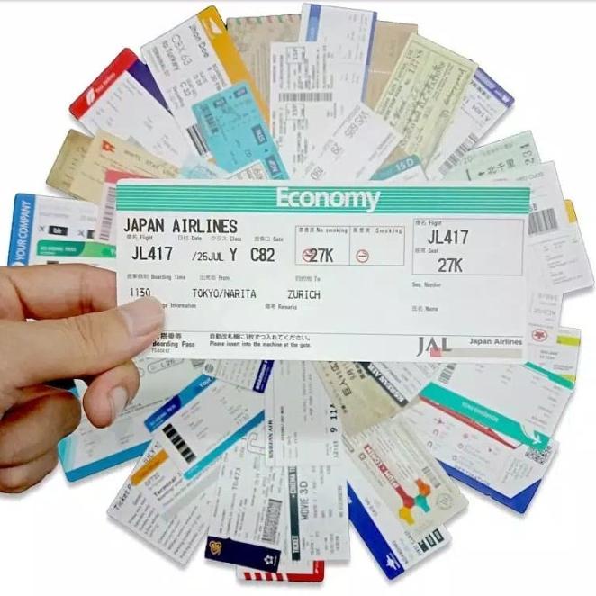 

55Pcs Stiker Boarding Pass Sticker Koper Rimowa Tiket Traveling Travel