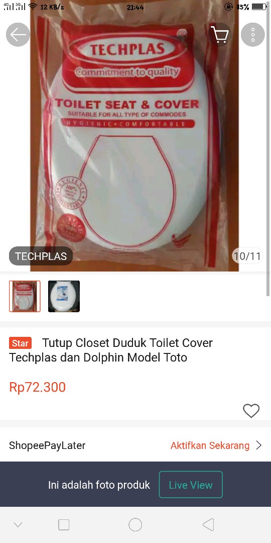 Tutup Closet Duduk Universal Toilet Seat & Cover Tutup Closet All Type