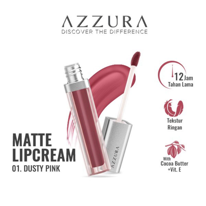 AZZURA MATTE LIPCREAM TAHAN SAMPAI 12JAM