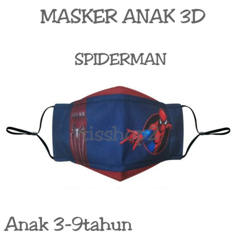 MASKER ANAK KARTUN 3D / MASKER  ANAK KPOP/ TIDAK LUNTUR DAN BERGARANSI ADA 9 VARIAN MOTIF