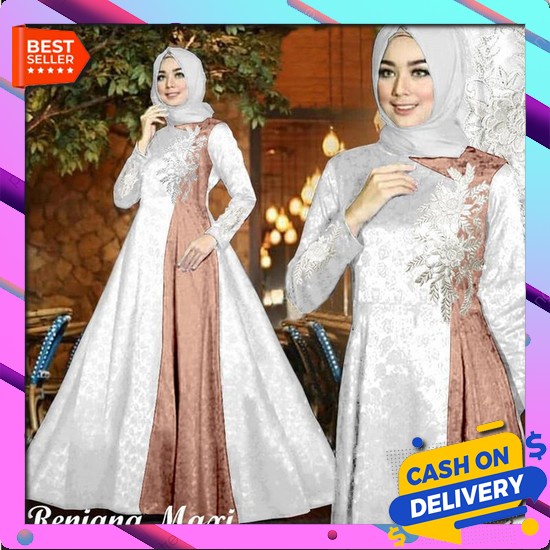 Cod Busana Muslim Gamis Dewasa Ethica Ayumi 288 Termurah Best Seller Diskon  Maxi Gamis Reniana All 