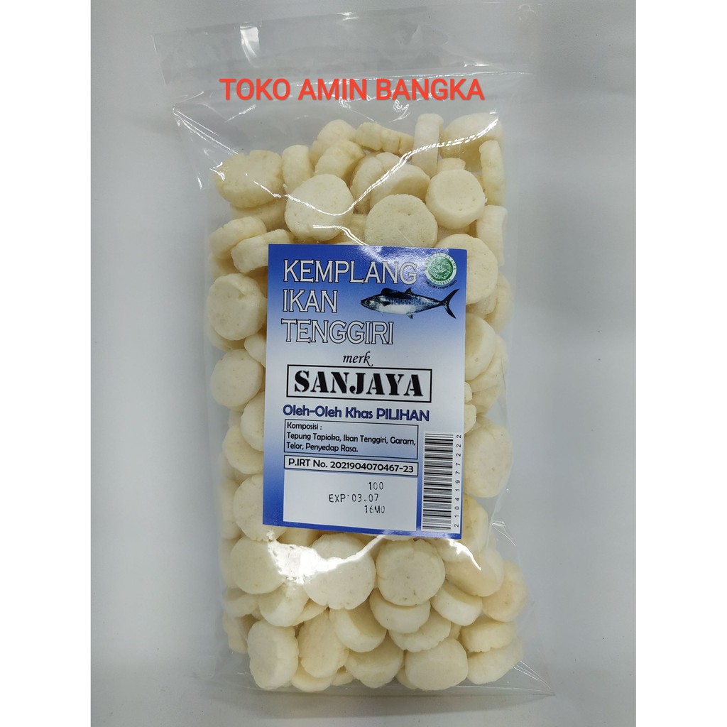 

KERUPUK KEMPELANG IKAN KOIN KHAS BANGKA CAP SANJAYA /SNACK/CEMILAN