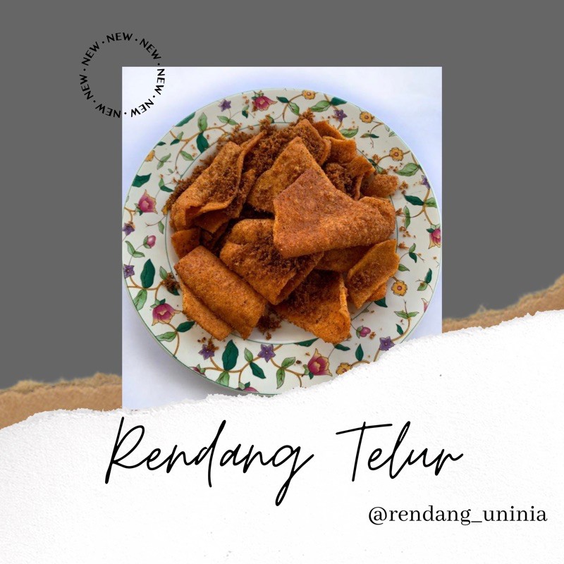 

Rendang Telur Crispy (200gr) Rendang Uninia Asli Payakumbuh