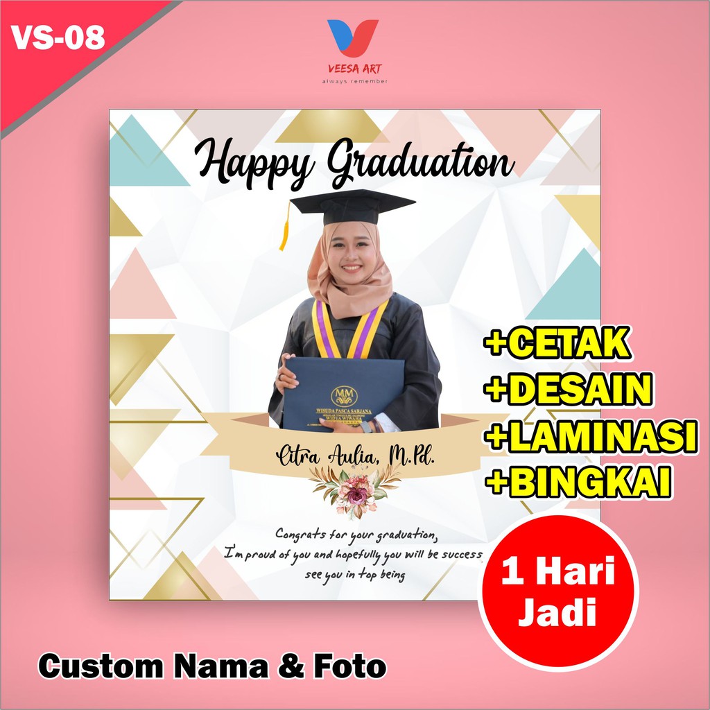 Kado Wisuda Ulang Tahun Pernikahan Custom Foto Nama Pernikahan Wedding Handmade Anniversary kayu hadiah Murah lucu Walldecor Pajangan Dinding Motif Pink Merah Cowok Cewek Unik Lucu Aesthetic Estetik Teman SAhabat